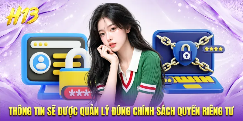 Thông tin sẽ được quản lý đúng chính sách quyền riêng tư